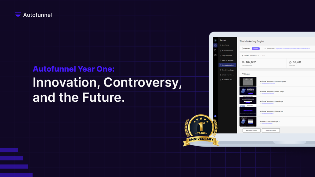 Autofunnel Year One: Innovation, Controversy, and the Future